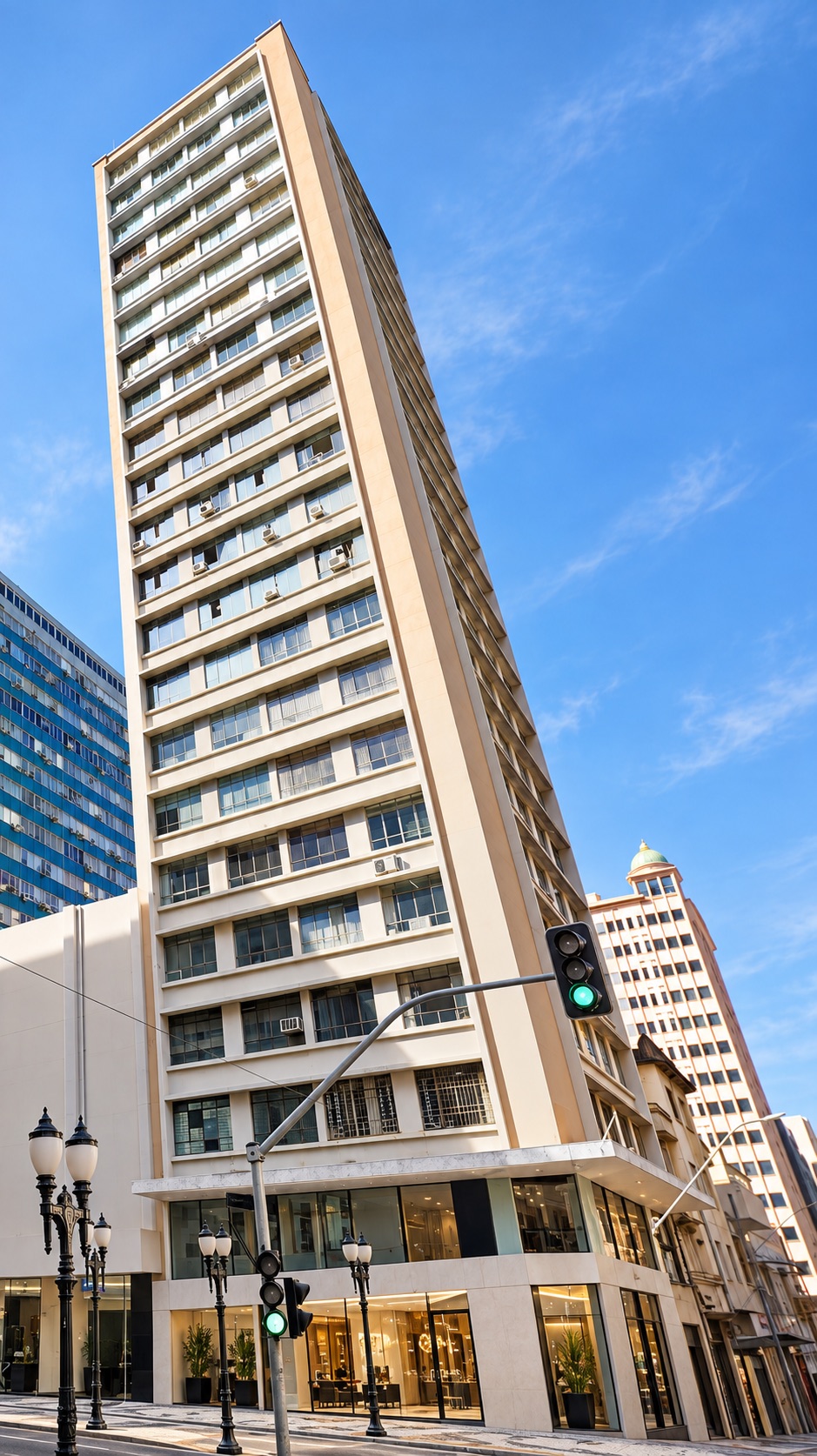 Edifício onde funciona a Ouro Curitiba na Alameda Dr. Muricy, no Centro
